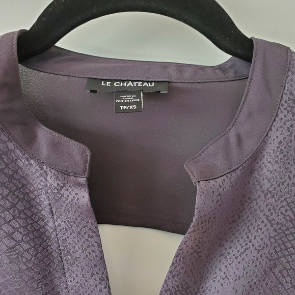 Le Chateau Grey Blouse - Picture 3 of 3